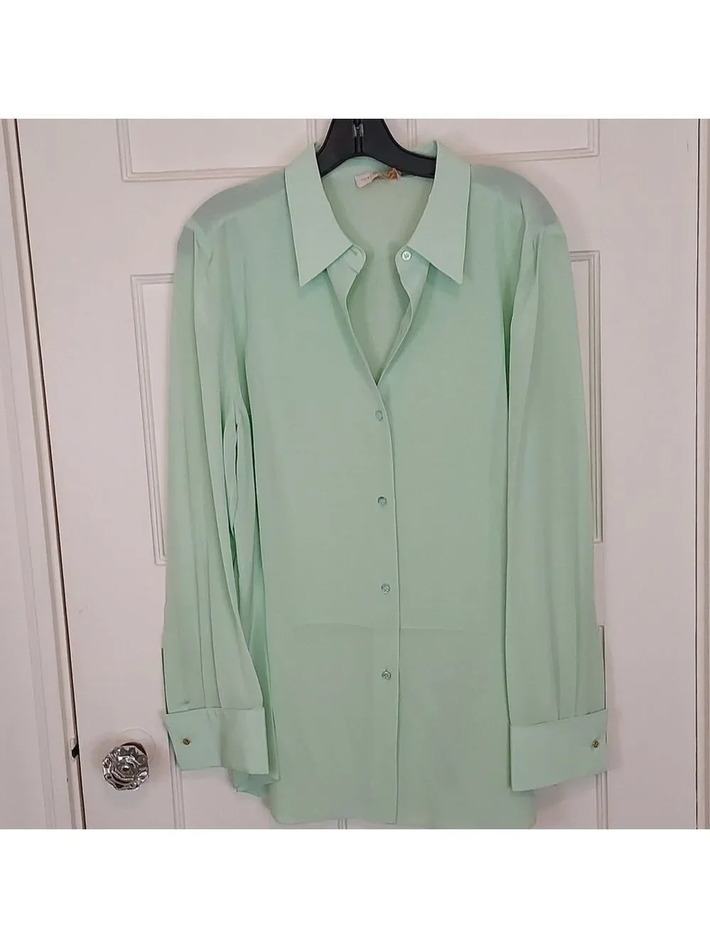 Tory Burch Janet Blouse Crushed Mint